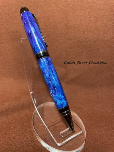 Blue & Purple Acrylic Pen - Image 2