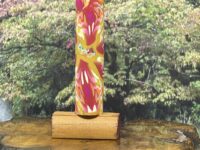 Polymer Clay Pen Blank Black with Abstract Mustard colors Designed for Sierra, Monarch, Gatsby & Clones Pen Kit