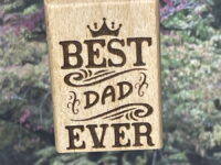 Best Dad Key Chain Laser Engraved