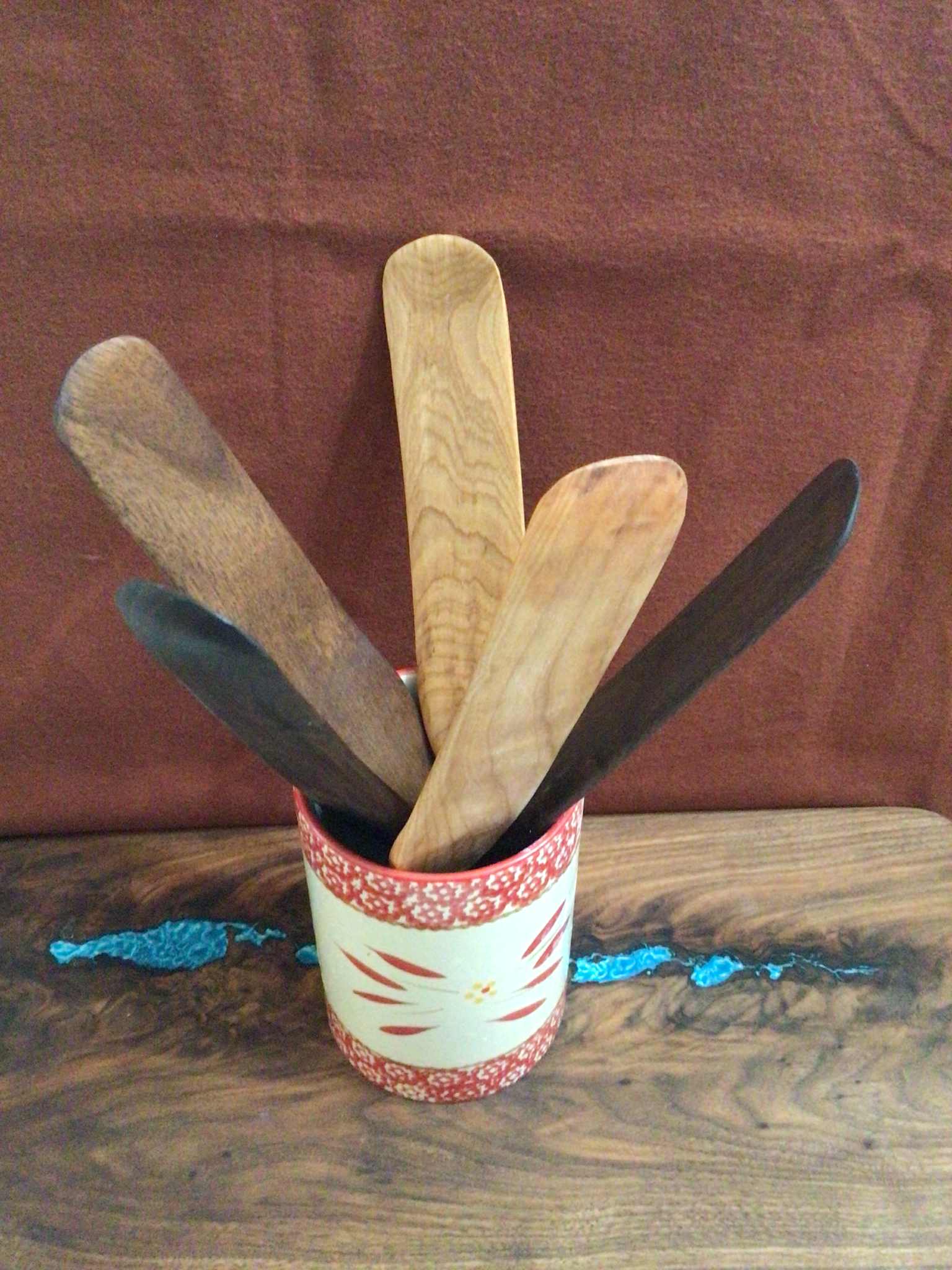Hand Carved Wooden Spurtles - Image 4