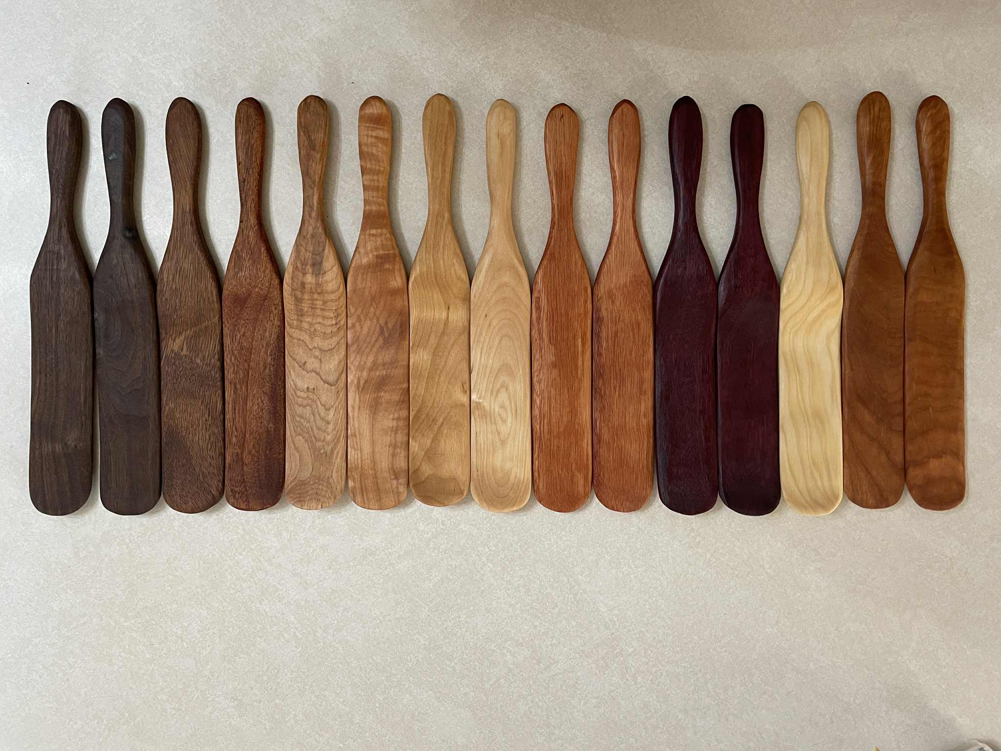 Hand Carved Wooden Spurtles - Image 3