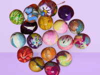 Random 16mm BOHO Polymer Clay Hand Rolled Beads