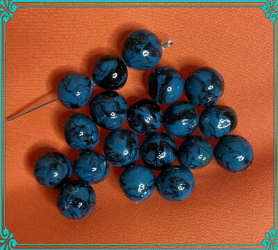 Dark Skies 10mm Polymer Clay Hand Rolled Beads - Image 4