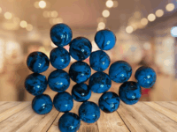 Dark Skies 10mm Polymer Clay Hand Rolled Beads