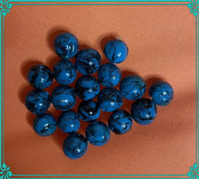 Dark Skies 10mm Polymer Clay Hand Rolled Beads - Image 3