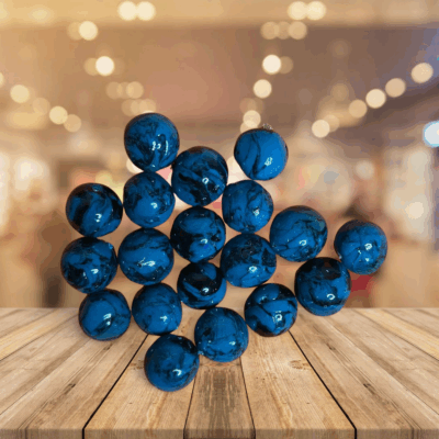 Dark Skies 10mm Polymer Clay Hand Rolled Beads