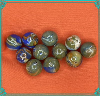 Colors of the Earth 10mm Polymer Clay Hand Rolled Beads