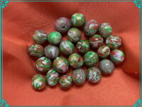 Colors of the Jungle 10mm Polymer Clay Hand Rolled Beads