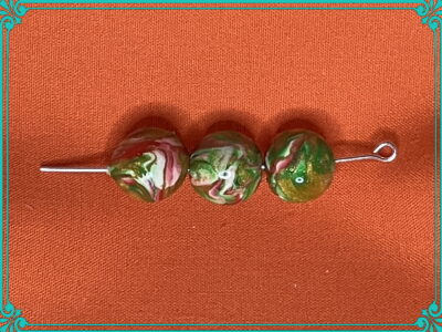 Colors of the Jungle 10mm Polymer Clay Hand Rolled Beads - Image 2