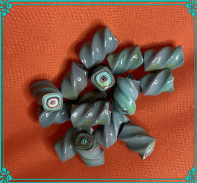 OliveTwist 7x14mm Polymer Clay Hand Rolled Beads - Image 2