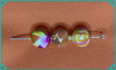 Orange Crush  Colors 11mm Polymer Clay Hand Rolled Beads - Image 4