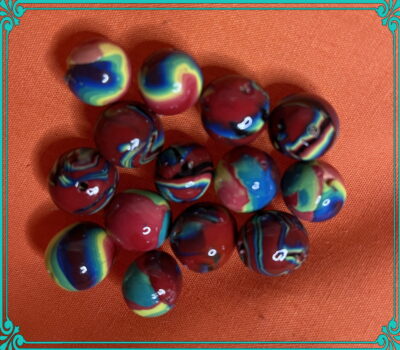 Colors of Pride 10mm Polymer Clay Hand Rolled Beads - Image 4