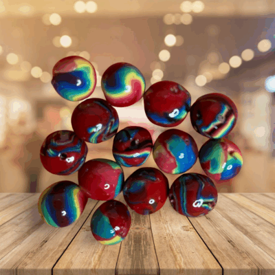 Colors of Pride 10mm Polymer Clay Hand Rolled Beads