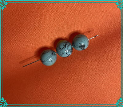 Turquoise Colors 10mm Polymer Clay Hand Rolled Beads - Image 4