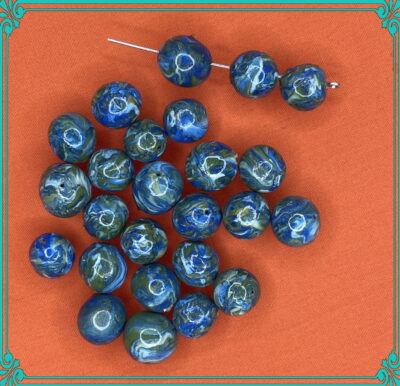 Colors of the World Globe 10mm Polymer Clay Hand Rolled Beads